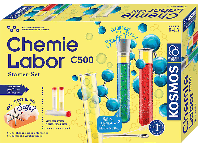 KOSMOS Chemielabor C 500 X Experimentierkasten, Mehrfarbig