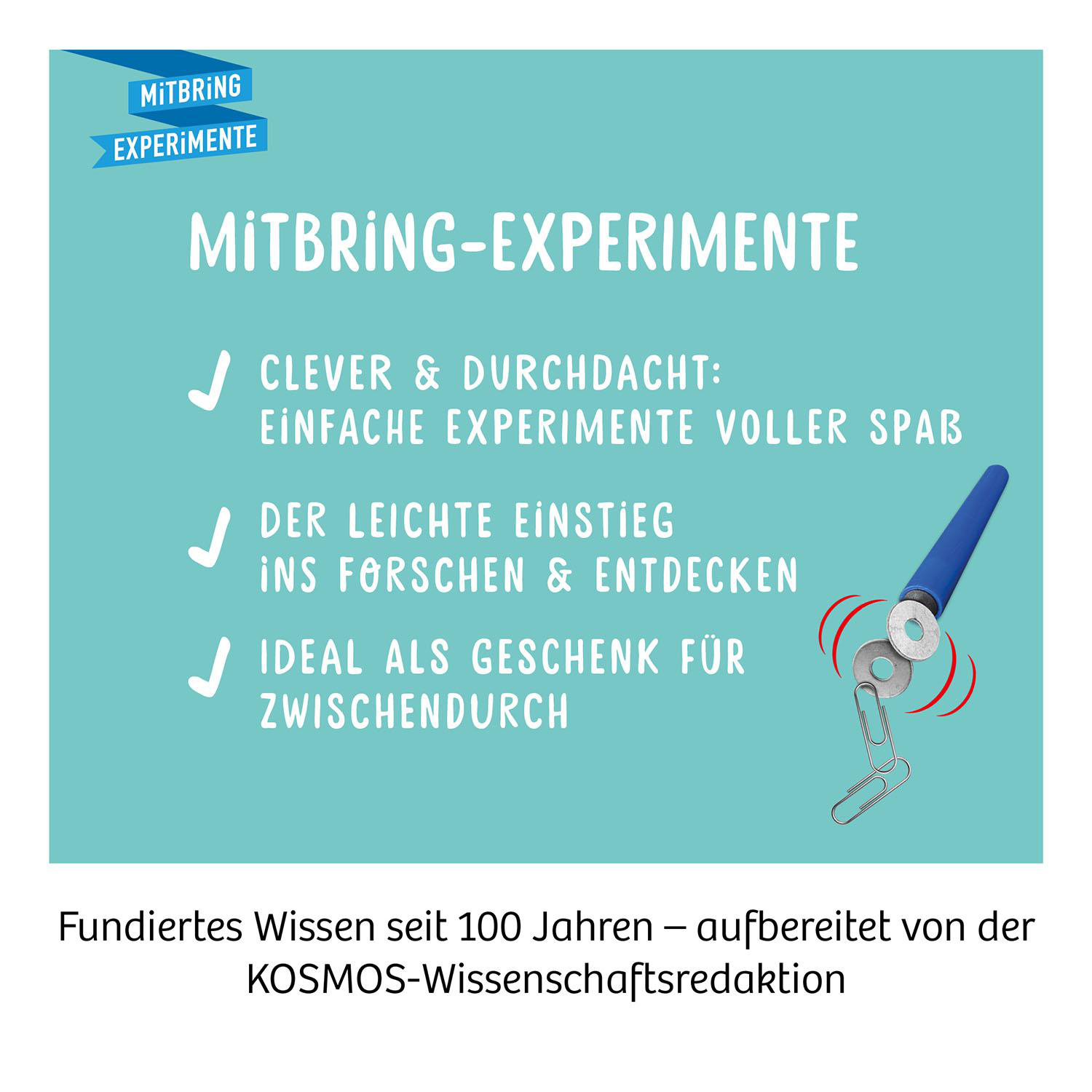 KOSMOS Magnet-Spaß Experiemtierkasten, Mehrfarbig