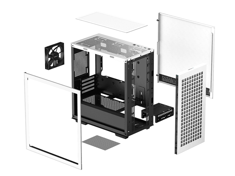 DEEPCOOL CH370 WH R-CH370-WHNAM1-G-1 (MicroATX ガラス ホワイト)