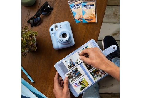 Housse Fujifilm pour appareil photo Instax Mini 12 Bleu - Accessoire photo