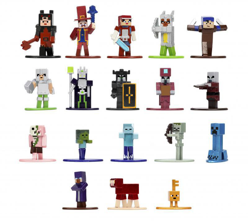 JADA Minecraft 20er Pack Nano Wave 7, 4 cm Spielfiguren