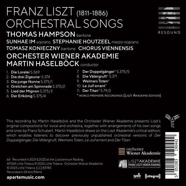 Hampson,Thomas/Im,Sunhae/Wiener Akademie/Haselböck - Orchestral Songs  - (CD)