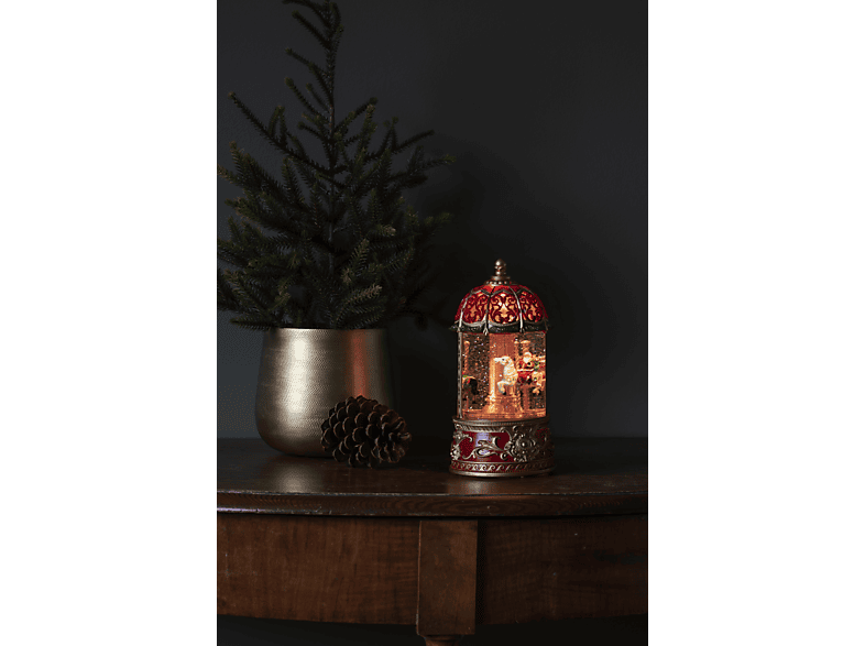 Thumbnail - KONSTSMIDE 4293-550 LED Wasserlaterne Karussel Weihnachtsbeleuchtung, Rot, Warm Weiß