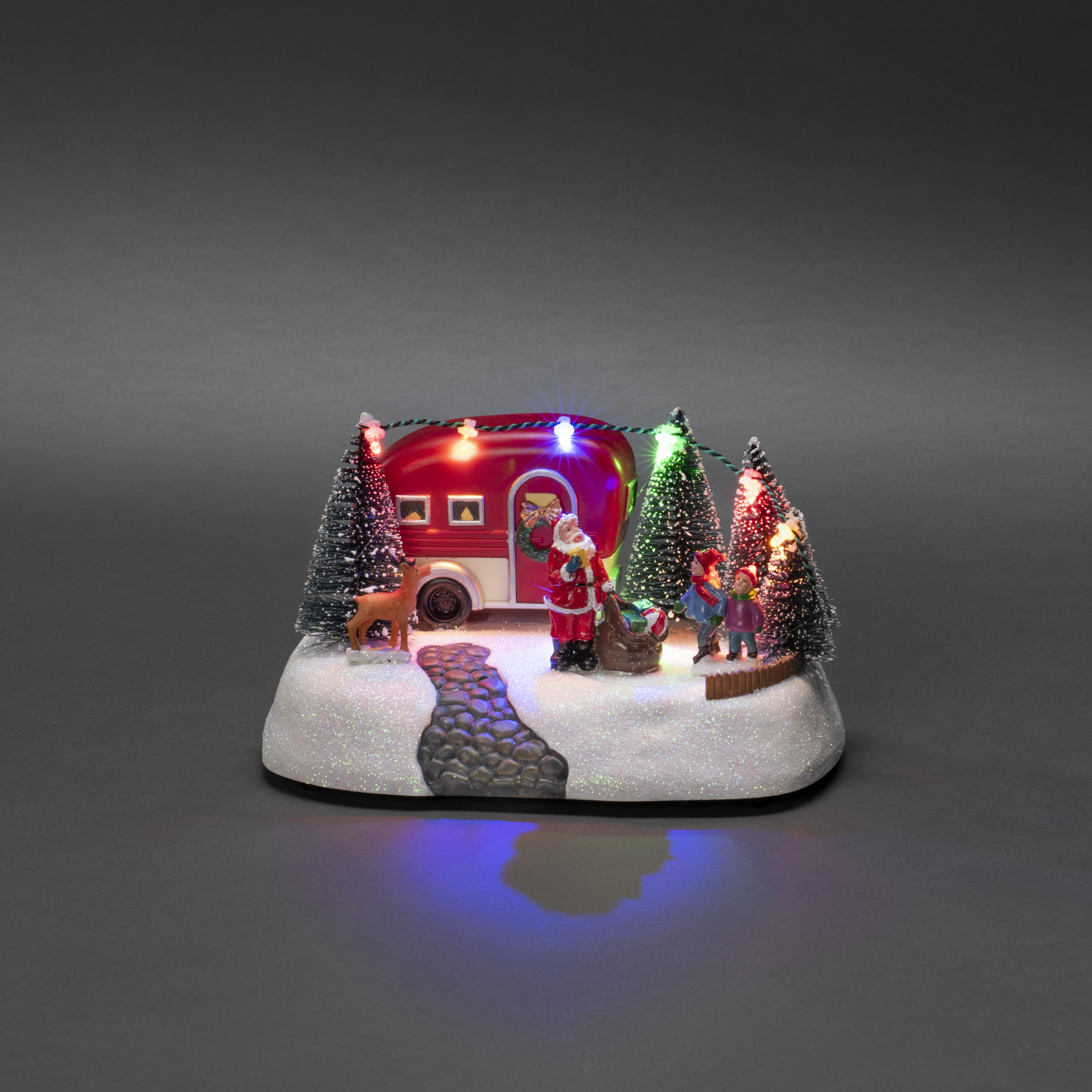 KONSTSMIDE 4238-000 LED Wohnwagen, 6 Bunte Dioden Mehrfarbig Weihnachtsbeleuchtung, Bunt