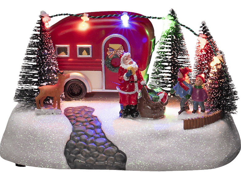 Deuba LED Kerstverlichting Kerstboomkaarsen Set van 20 Batterij Draadloze Timer Dimbare Afstandsbediening Warm Wit