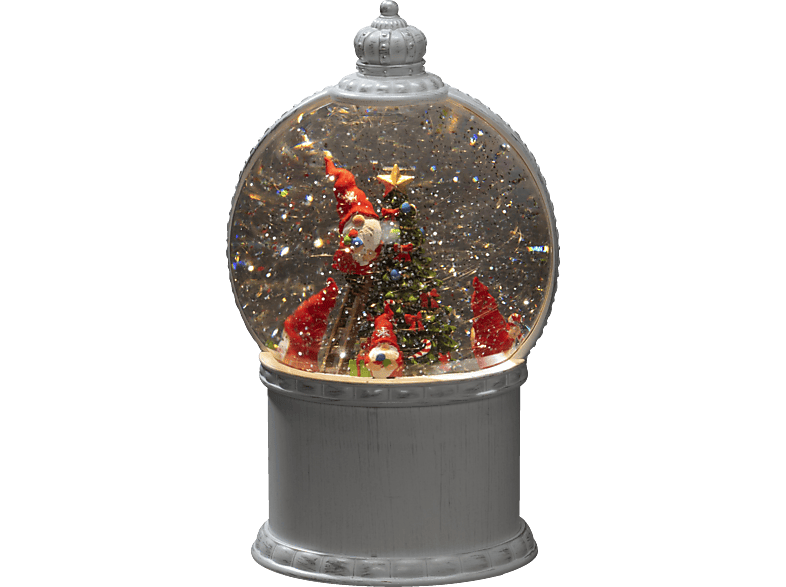 KONSTSMIDE 4300-200 LED Kugellaterne Weiß Weihnachtsbeleuchtung, Warm Santas Weiß
