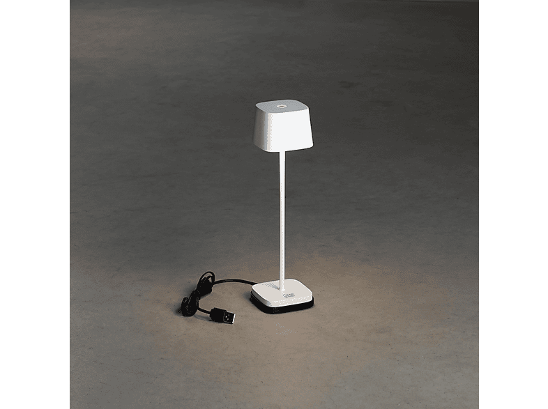 KONSTSMIDE Capri Außenleuchte, Weiß, verstellbare Farbtemperatur