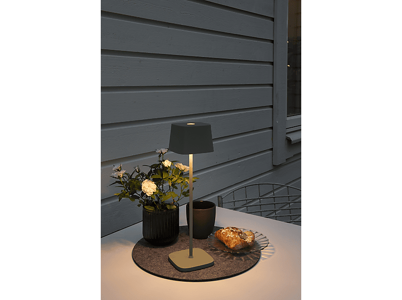 KONSTSMIDE Capri Außenleuchte, Grün , verstellbare Farbtemperatur