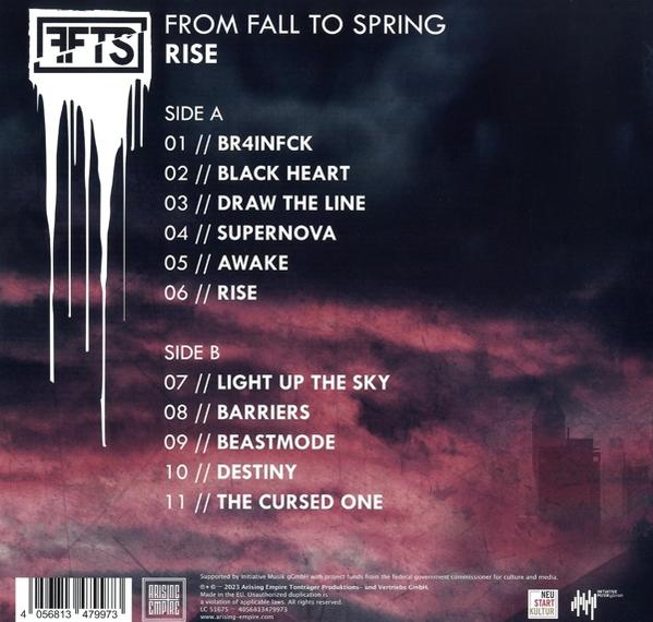 From Fall To Spring - RISE (White/Black Marbled LP)  - (Vinyl)