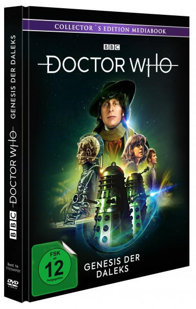 DVD-Box-Set von Doctor Who: Genesis der Daleks, mit Cover-Art.