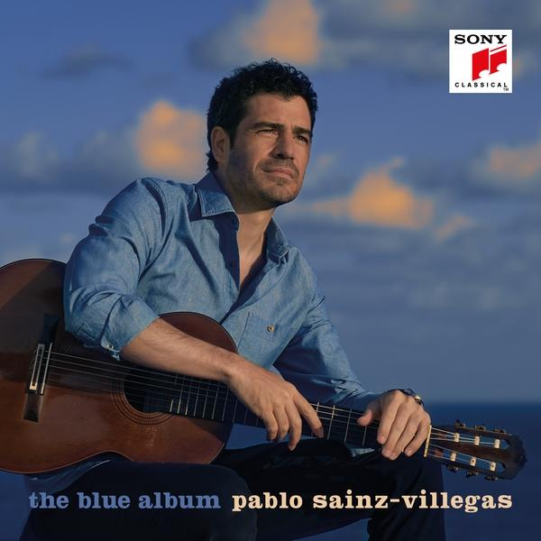 Albumcover mit einem Mann mit Gitarre, sitzend, mit Meer und Himmel im Hintergrund.