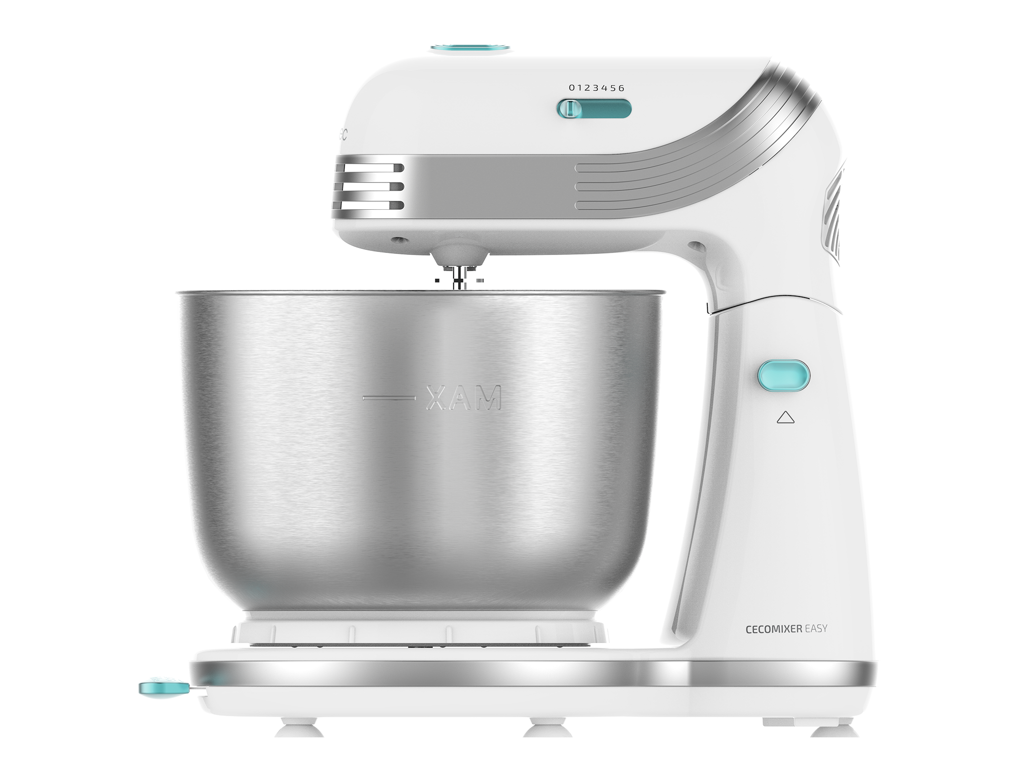 Robot amasador - Cecotec Cecomixer Easy, Amasadora, 250 W, 3 l, 6 niveles de potencia, Blanco