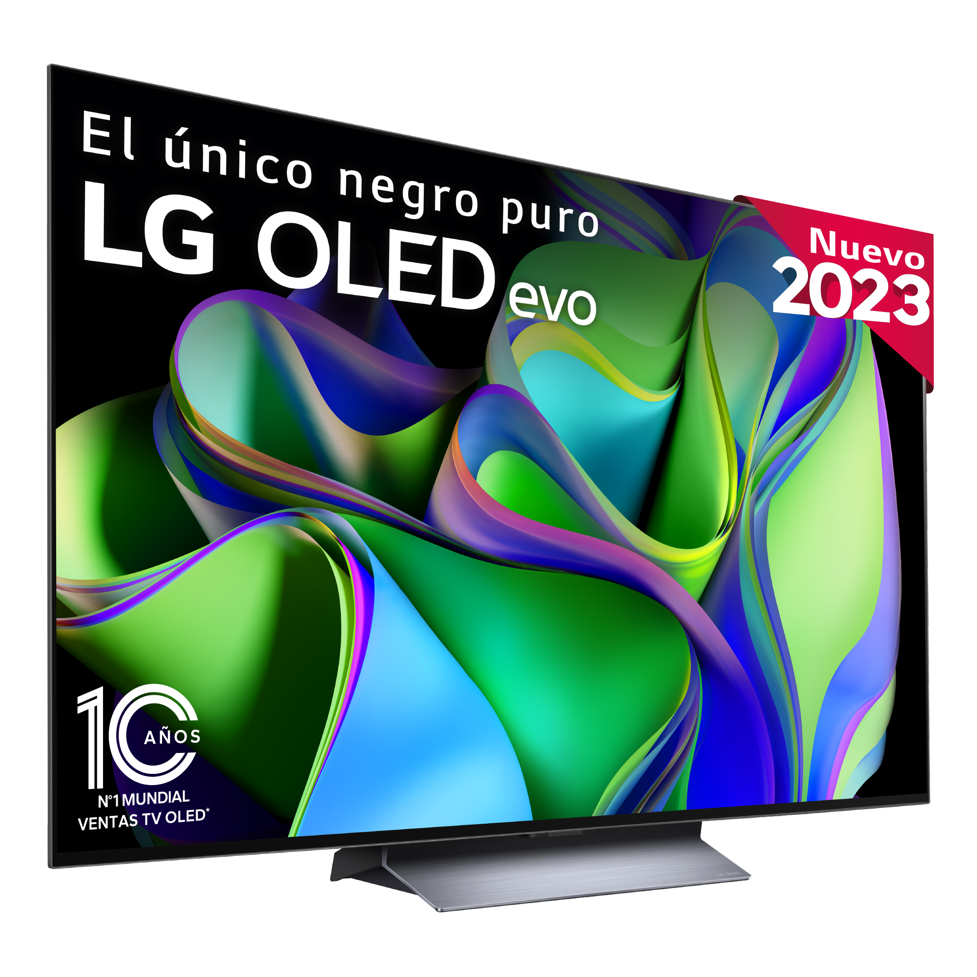 Un disco duro externo LaCie negro con fondo blanco, con el logotipo y texto de LaCie.