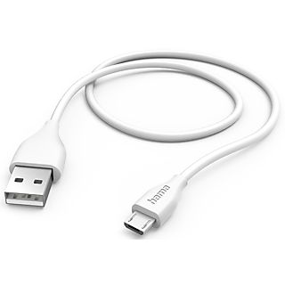HAMA 125102 Kabel USB-A - Micro 1.5m Wit