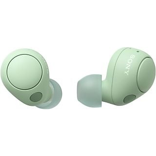 SONY WF-C700N True Wireless Noise Cancelling-Kopfhörer – Ganztätiger Tragekomfort und sicherer Sitz – Bis zu 15 Std. Akkulaufzeit mit Ladeetui – Salbeigrün
