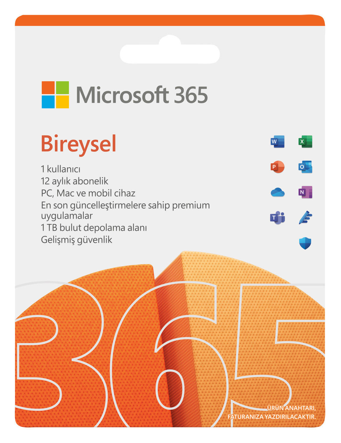 Office 365 Bireysel 1 Kullanıcı 1 Yıl