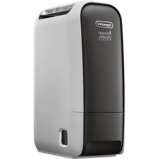 Deshumidificador - De'Longhi Tasciugo AriaDry Light DNS65, Extracción 6l/día, Superficie máxima 75 m³, Depósito 2.8 litros, Ionizador, Gris