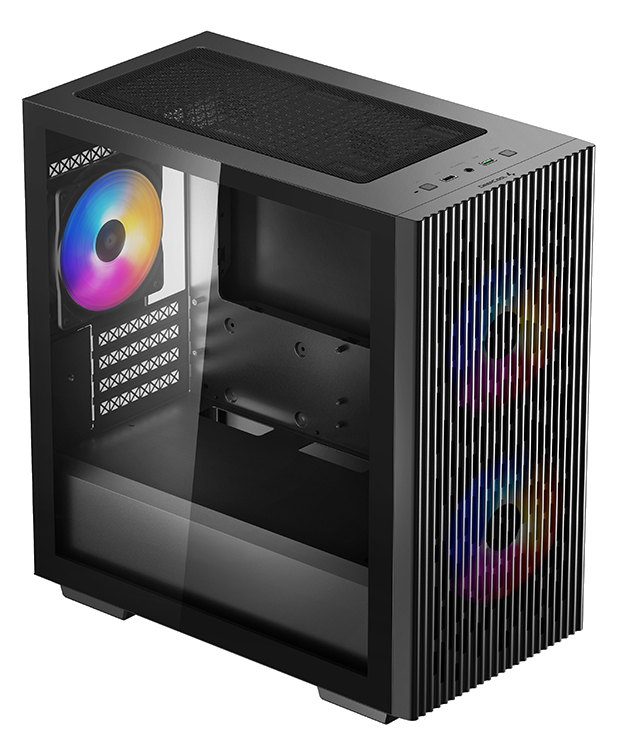 DEEPCOOL MATREXX 40 3FS ablakos számítógépház, RGB, fekete (DP-MATX-MATREXX40-3FS)