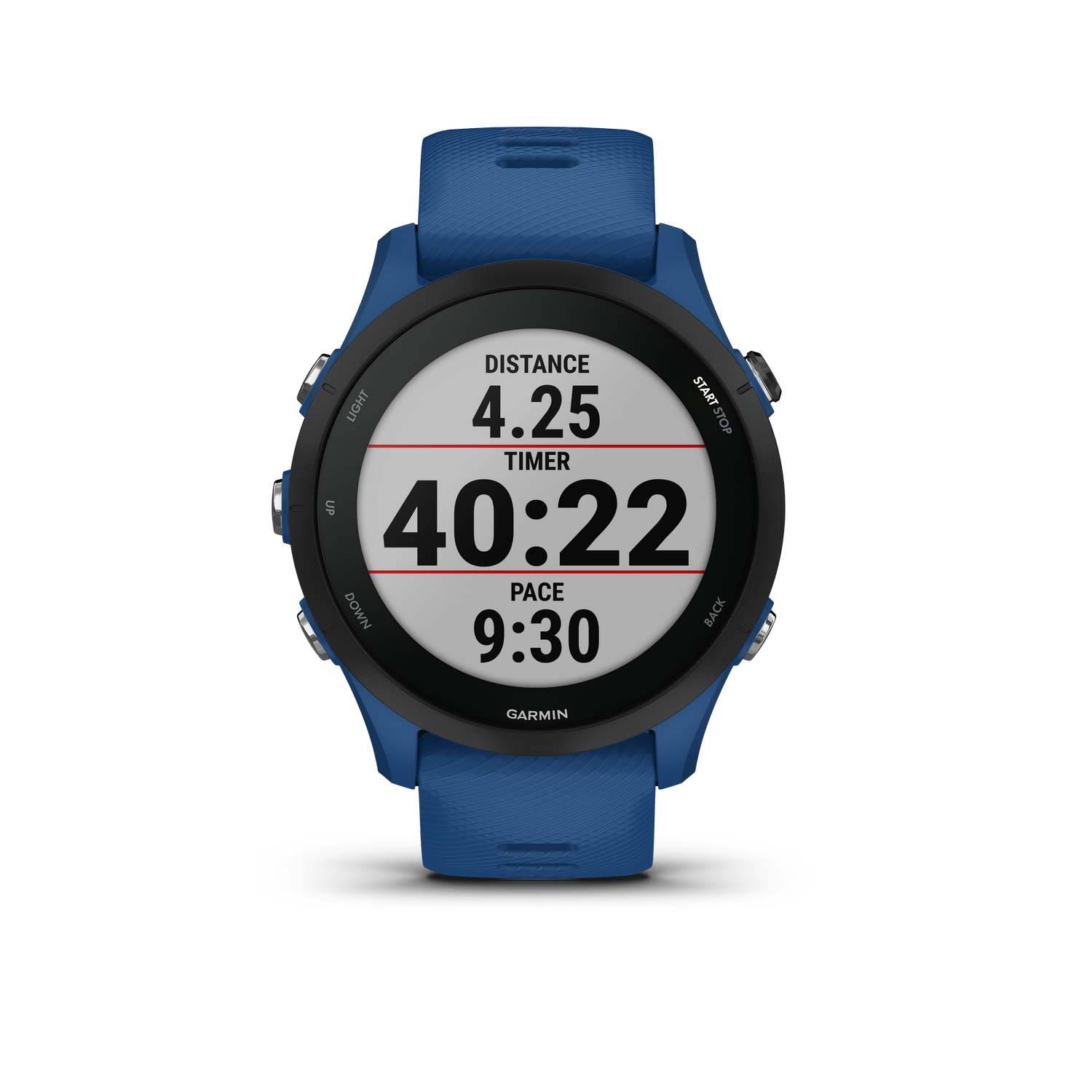 Reloj deportivo - Garmin Forerunner 255, Azul, Pantalla 1.3", Garmin Pay™, Bluetooth, Autonomía 14 días modo reloj inteligente y 30 horas en modo GPS