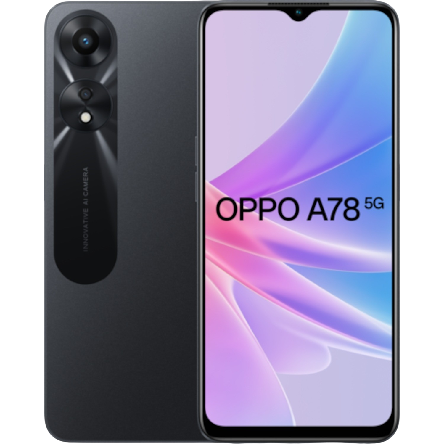 OPPO Smartphone A78 128 GB Glowing Black