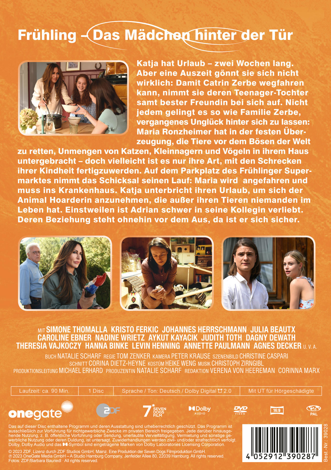 Rückseite einer DVD-Hülle. Mehrere Personen sind auf dem Cover. Text ist auf Deutsch.