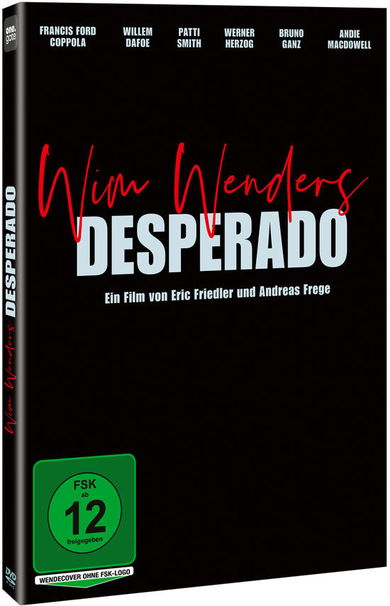 Eine schwarze DVD-Hülle mit dem Titel Desperado in Rot. Die Namen der Schauspieler sind oben aufgeführt.