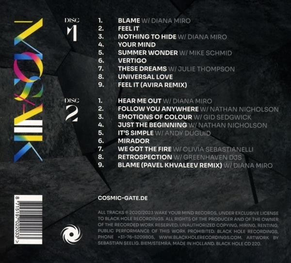 Cosmic Gate - Mosaiik Chapter One And Two  - (CD)