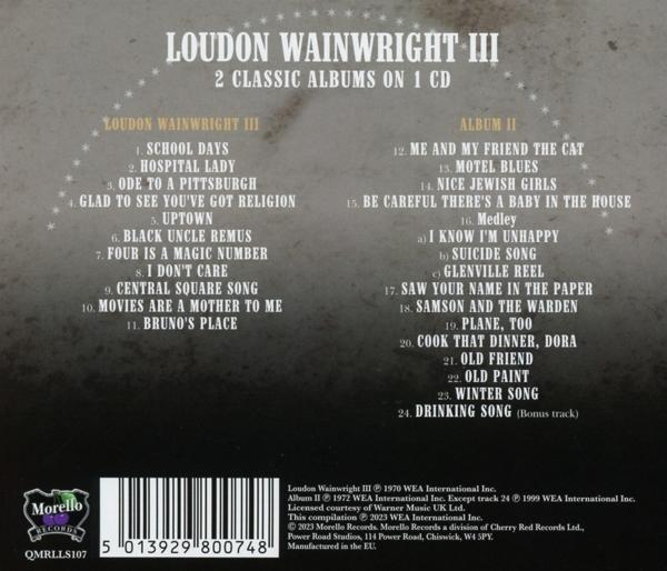 Loudon Wainwright Iii - Loudon Wainwright III/Album II  - (CD)