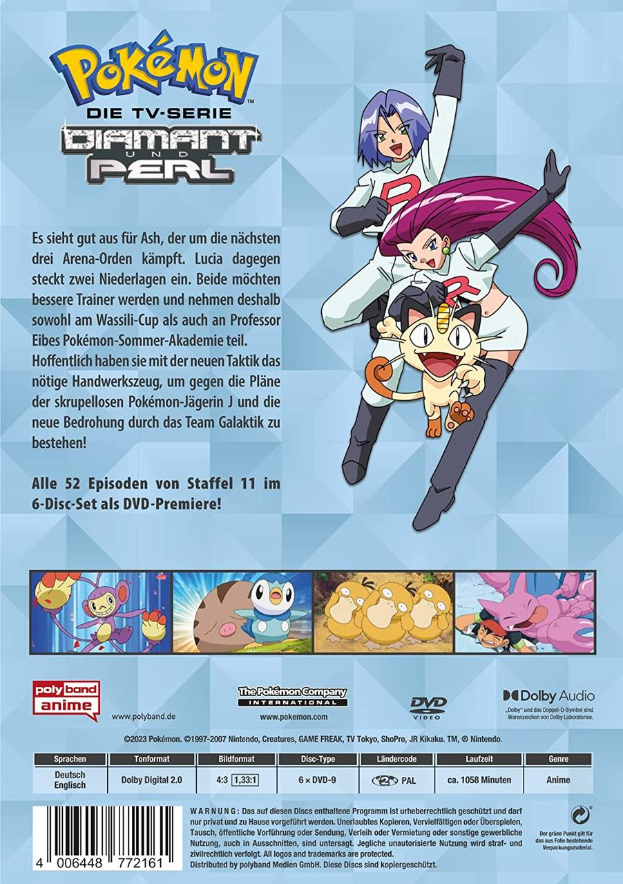 Eine Rückseite einer Cartoon-DVD mit Zeichentrickfiguren.