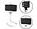 MONKEYSTICK Perche à selfie flexible - Support pour portable (Blanc)