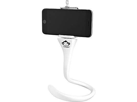 MONKEYSTICK Flexibler Selfie Stick - Handyhalterung (Weiss)