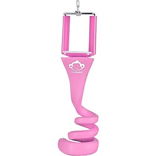 MONKEYSTICK Bastone per selfie flessibile - Supporto per cellulare (Rosa)