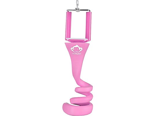 MONKEYSTICK Flexibler Selfie Stick - Handyhalterung (Rosa)