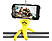 MONKEYSTICK Perche à selfie flexible - Support pour portable (Jaune)
