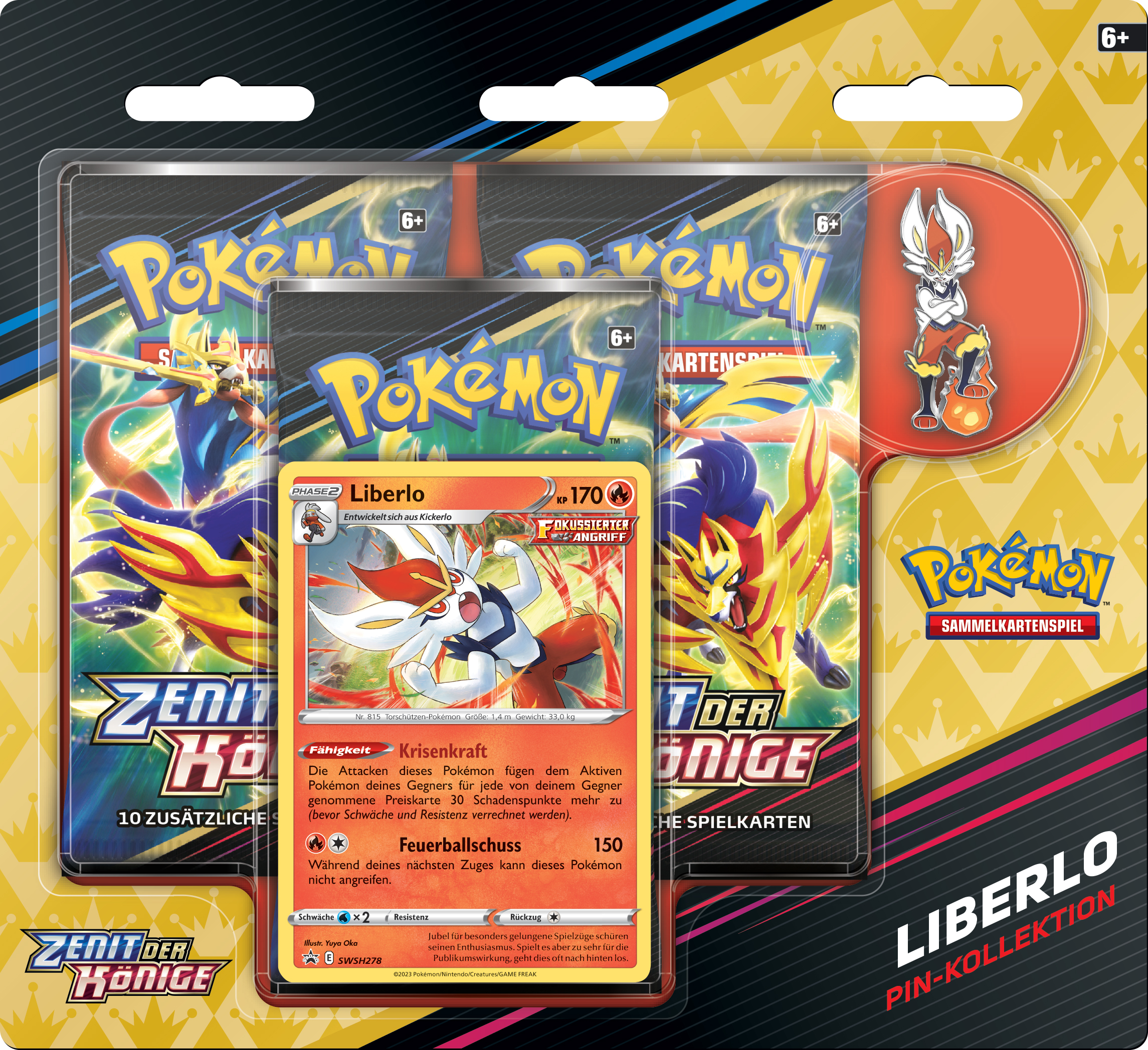 THE POKEMON COMPANY INT. 45472 Pokémon SWSH12.5 PIN Collection DE Spielset