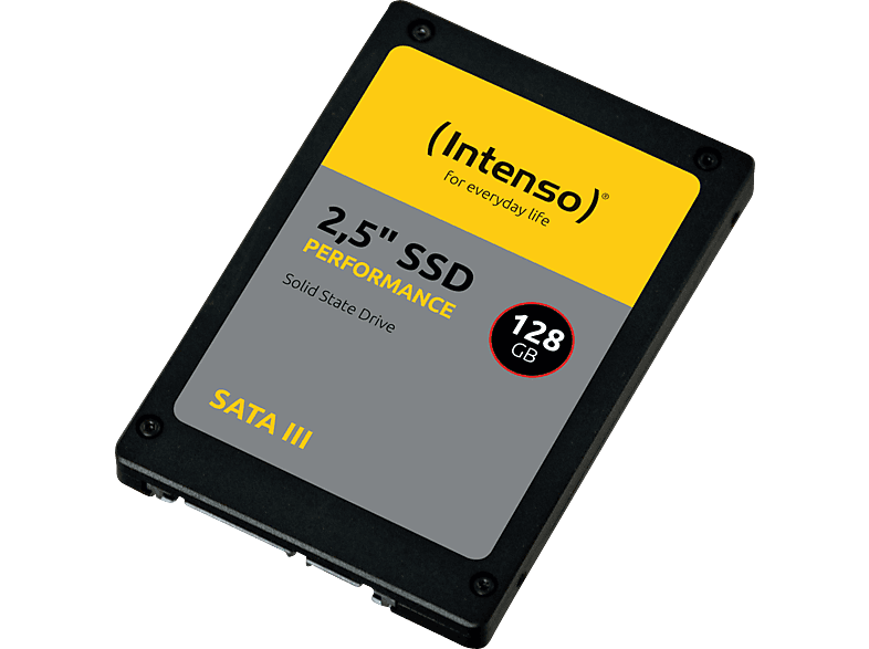 INTENSO Performance Festplatte, 128 GB SSD SATA 6 Gbps, 2,5 Zoll, intern