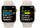 APPLE Watch S8 GPS + Cellular 45 mm Boîtier Aluminium Lumière stellaire, Bracelet Sport Lumière stellaire Regular (MNK73NF/A)