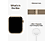 APPLE Watch S8 GPS + Cellular 45 mm Boîtier Acier inoxydable Or, Bracelet Milanais Or (MNKQ3NF/A)