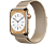 APPLE Watch S8 GPS + Cellular 45 mm Boîtier Acier inoxydable Or, Bracelet Milanais Or (MNKQ3NF/A)