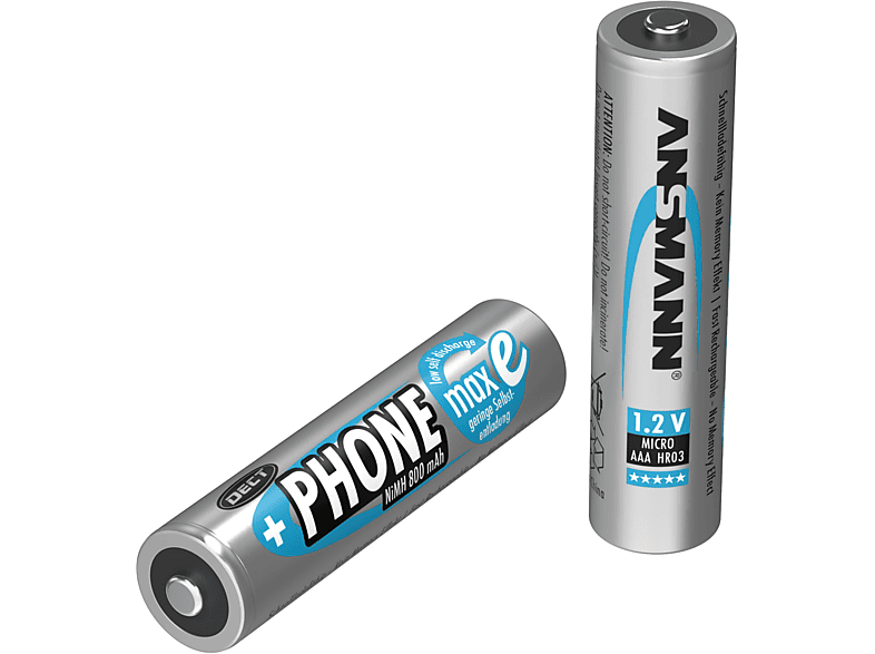 Thumbnail - ANSMANN DECT NiMH AAA Micro Akku, Ni-MH, 1.2 Volt, 800 mAh