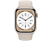 APPLE Watch S8 GPS 41 mm Boîtier Aluminium Lumière stellaire, Bracelet Sport Lumière stellaire Regular (MNP63NF/A)
