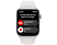 APPLE Watch S8 GPS 45 mm Boîtier Aluminium Argent, Bracelet Sport Blanc Regular (MP6N3NF/A)