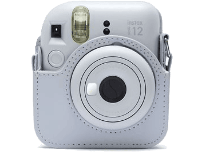 Funda cámara - FujiFilm Mini 12, Bandolera, Blanco