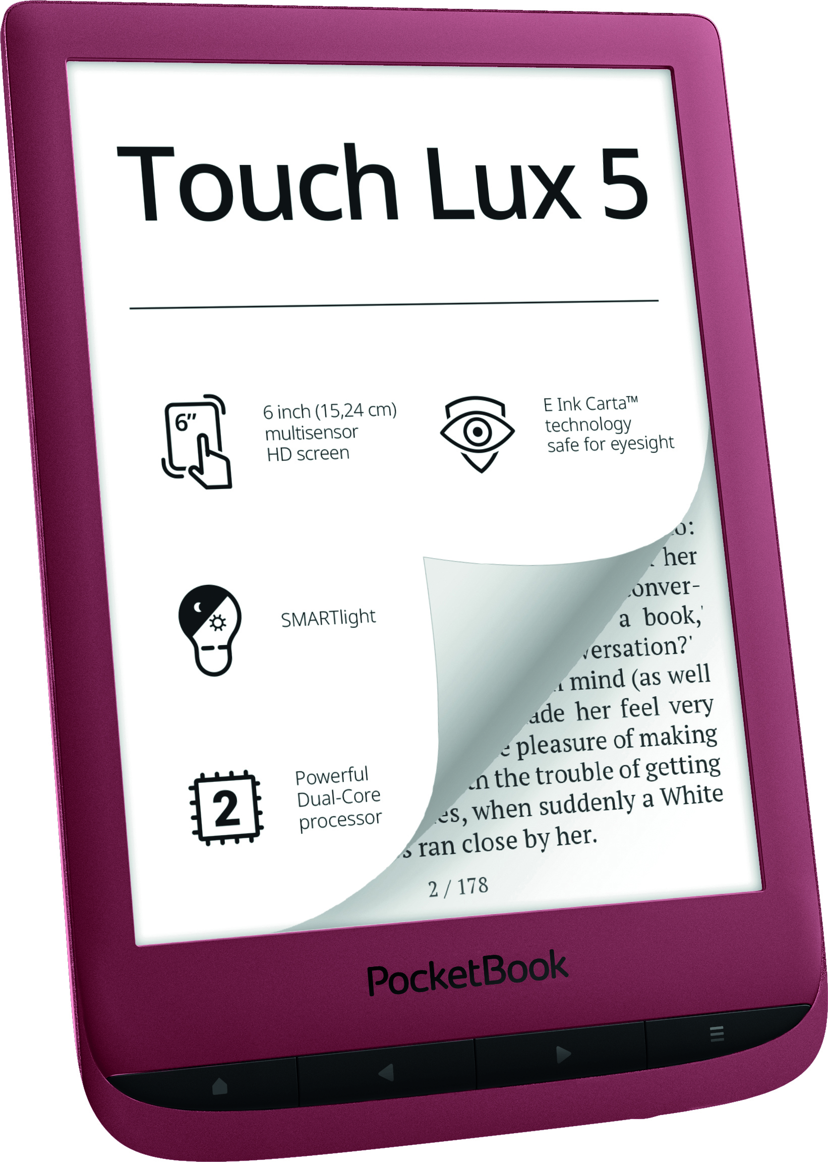 POCKETBOOK Touch Lux eReader 6\