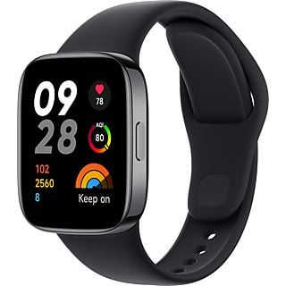 Smartwatch - Xiaomi Redmi Watch 3, Bluetooth, Hasta 12 días, Multideporte, Negro