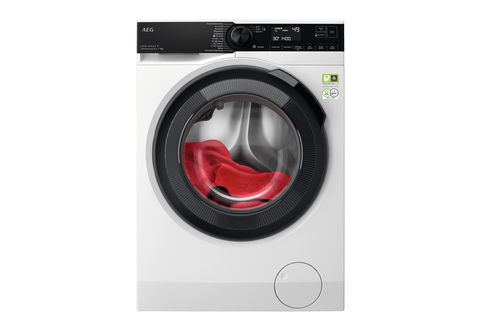 AEG LR9W75490 Serie 9000 AbsoluteCare® mit SoftWater Wasservorenthärtung  Wifi Waschmaschine (9 kg, 1351 U/Min., A) Waschmaschine mit Weiß / Schwarz  / Schwarz kaufen | SATURN