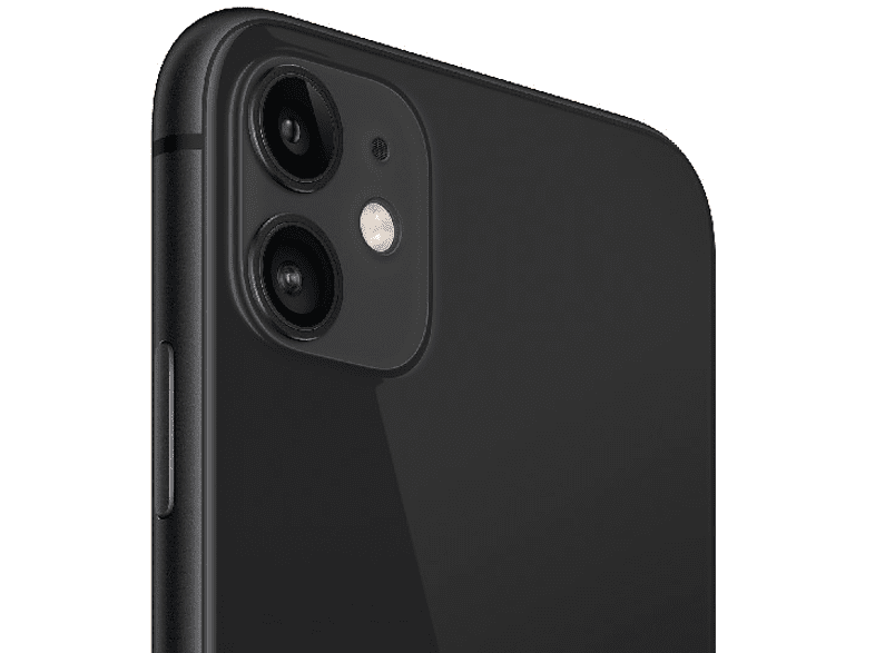 APPLE iPhone 11, Negro, 128 GB, 6.1", iOS + Adaptador de corriente, USB-C de 20 W