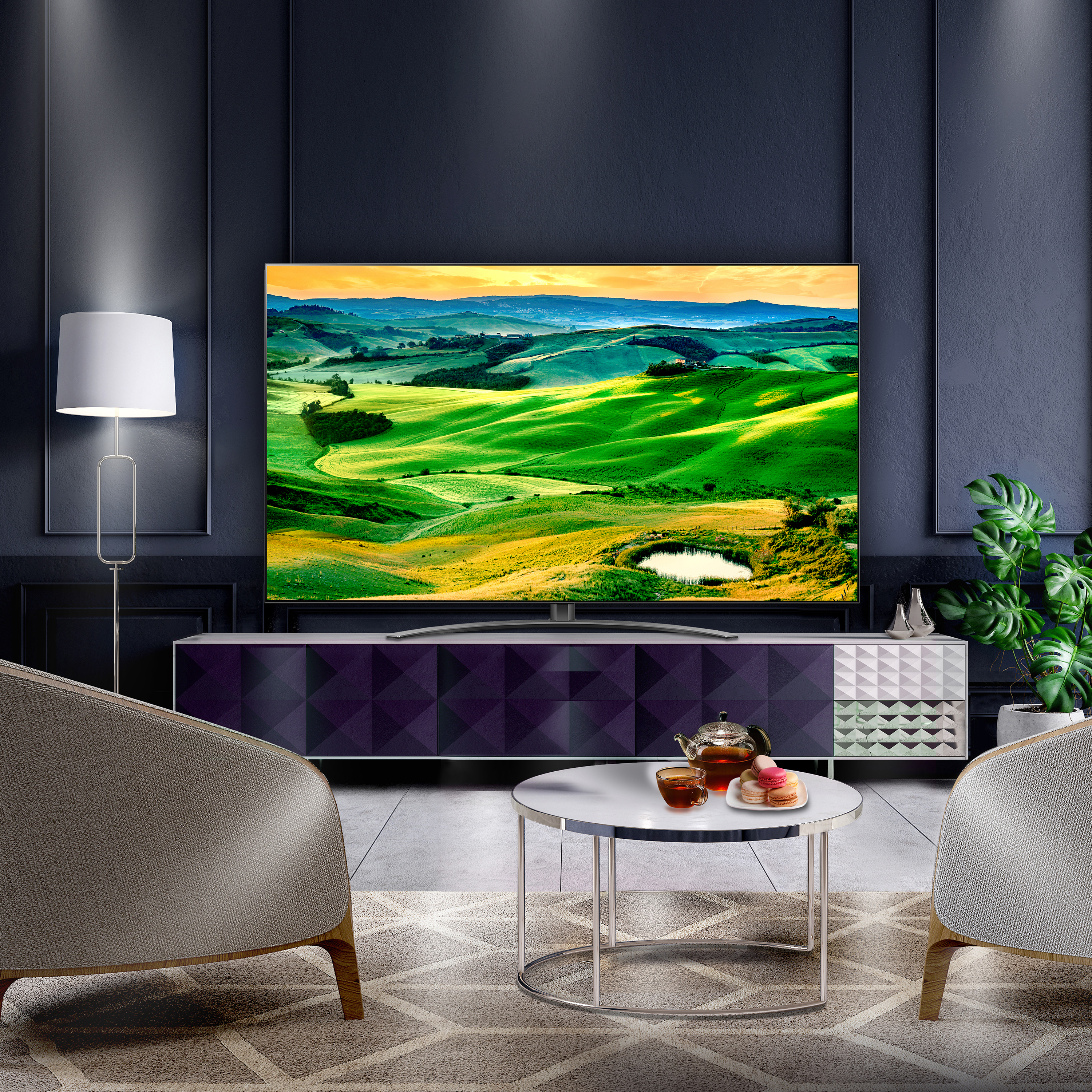 LG 86QNED81 86" 217 Ekran Uydu Alıcılı Smart 4K Ultra HD QNED TV