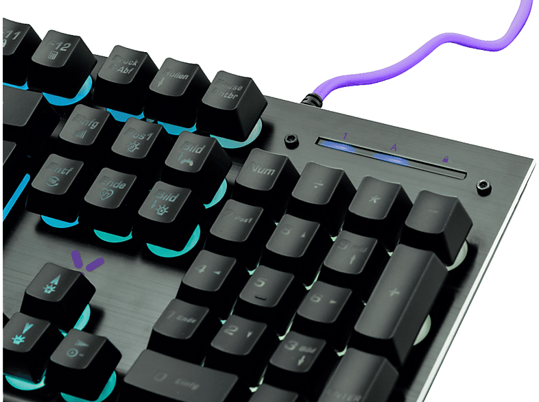 Thumbnail - ISY IGK-3000-1, Gaming Tastatur, Rubberdome, Sonstiges, kabelgebunden, Schwarz