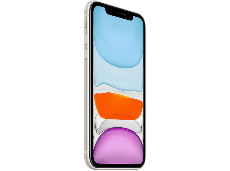 APPLE iPhone 11, Blanco, 128 GB, 6.1", iOS + Adaptador de corriente, USB-C de 20 W